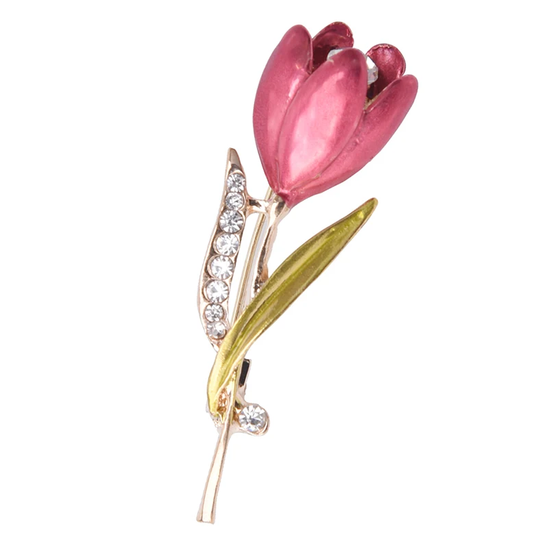 Elegant Tulip Flower Brooch Pin Rhinestone Crystal Costume Jewelry Clothes Accessories Jewelry Brooches For Wedding
Elegant Tulip Flower Brooch Pin Rhinestone Crystal Costume Jewelry Clothes Accessories Jewelry Brooches For Wedding