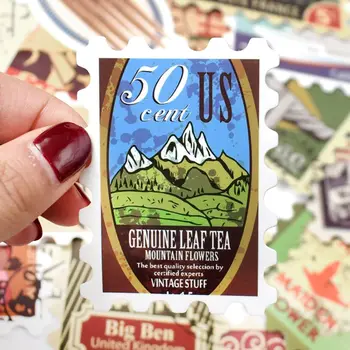 50PCS Retro Stamp Sticker Travel Historical Building Postmark Postage Sticker For Luggage Skateboard School Office Supply
50PCS Retro Stamp Sticker Travel Historical Building Postmark Postage Sticker For Luggage Skateboard School Office Supply
