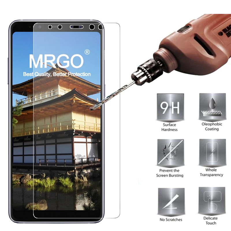 MRGO Tempered Glass for Samsung Galaxy A8 2018 Screen Protector 9H 2.5D Phone Protective Film for Samsung A8 Plus 2018 On Glass
MRGO Tempered Glass for Samsung Galaxy A8 2018 Screen Protector 9H 2.5D Phone Protective Film for Samsung A8 Plus 2018 On Glass