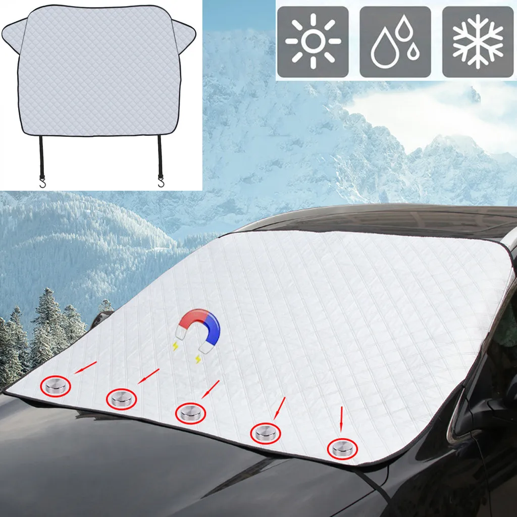 Car Windshield Snow Ice Cover Anti Dust Frost Sunshade Magnetic Mirror Protector #SMT0410
Car Windshield Snow Ice Cover Anti Dust Frost Sunshade Magnetic Mirror Protector #SMT0410
