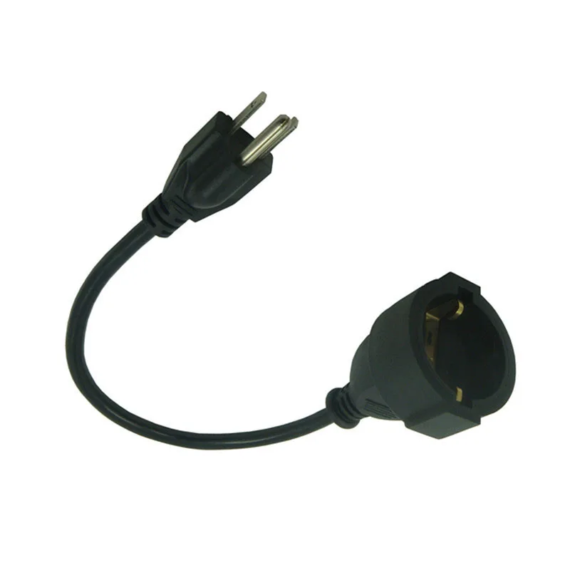 New US 3PIN plug NEMA5-15P to CEE 7/7 European Female Schuko Socket Adapter Cable FOR UPS/PDU Extension Power Cord
New US 3PIN plug NEMA5-15P to CEE 7/7 European Female Schuko Socket Adapter Cable FOR UPS/PDU Extension Power Cord