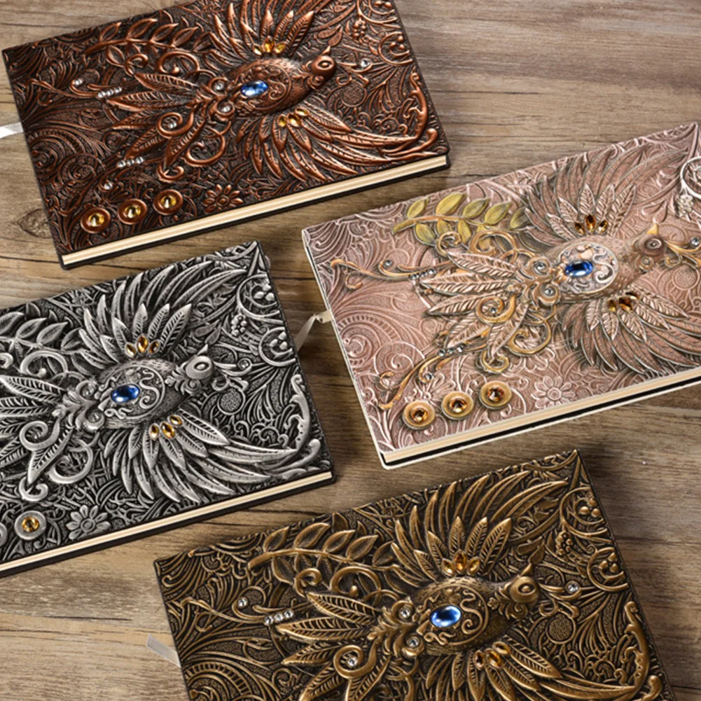 Handcraft PU Cover Writing Pads Notebook Gift Retro Travel Diary Book Home Hardcover Journal Phoenix Embossed School
Handcraft PU Cover Writing Pads Notebook Gift Retro Travel Diary Book Home Hardcover Journal Phoenix Embossed School