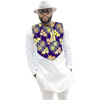 Fashion Man's African Print Tops Dashiki Long Sleeve Tees Printed And White Men T-Shirt African Men Clothing For Customized
Fashion Man's African Print Tops Dashiki Long Sleeve Tees Printed And White Men T-Shirt African Men Clothing For Customized