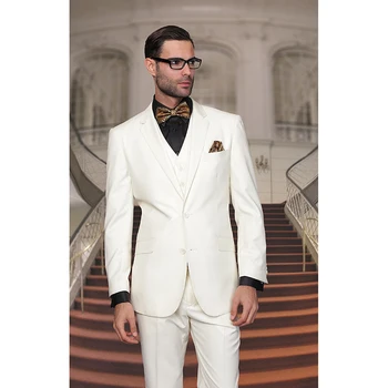 Latest Coat Pant Designs Ivory Jacket Men Wedding Suits Slim Fit 3 Piece Blazers Custom Tuxedo Groom mens Suit Terno Masculino
Latest Coat Pant Designs Ivory Jacket Men Wedding Suits Slim Fit 3 Piece Blazers Custom Tuxedo Groom mens Suit Terno Masculino