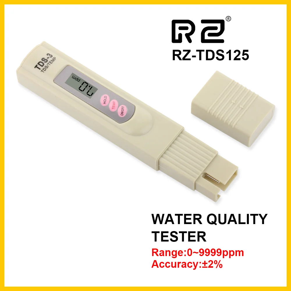 Portable Pen Digital PH TDS Meter Tester 0.01 High Accurate Filter Measuring Water Quality Purity test tool RZ-TDS125
Portable Pen Digital PH TDS Meter Tester 0.01 High Accurate Filter Measuring Water Quality Purity test tool RZ-TDS125
