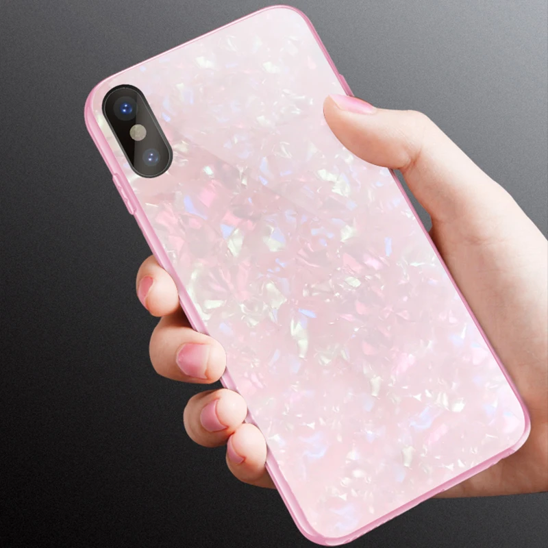 Shining Glossy Tempered Glass +Soft Silicone Frame Case For iPhone X XR XS Max Coque Cover For iPhone 7 8 6 6s Plus Funda
Shining Glossy Tempered Glass +Soft Silicone Frame Case For iPhone X XR XS Max Coque Cover For iPhone 7 8 6 6s Plus Funda