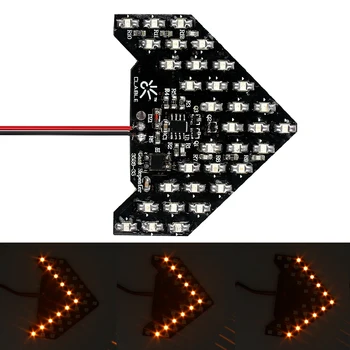 2PCS Car Side Mirror Turning Signal Light Lamp Arrow Shape 33 SMD Auto LED Turn Indicators LED Panel Lamp Car-styling
2PCS Car Side Mirror Turning Signal Light Lamp Arrow Shape 33 SMD Auto LED Turn Indicators LED Panel Lamp Car-styling