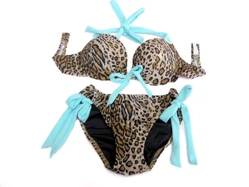 New Sexy Swimsuits Ladies Bikinis sexy satin bikini set Free shipping leopard Spot Bikini Halter Set 4F4269-1
New Sexy Swimsuits Ladies Bikinis sexy satin bikini set Free shipping leopard Spot Bikini Halter Set 4F4269-1