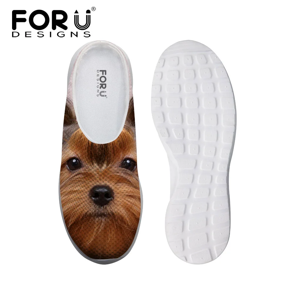 FORUDESIGNS New Women's Summer Slip-on Mesh Sandals Cute 3D Dog Yorkshire Terrier Printed Loafers Breathable Female Slippers
FORUDESIGNS New Women's Summer Slip-on Mesh Sandals Cute 3D Dog Yorkshire Terrier Printed Loafers Breathable Female Slippers