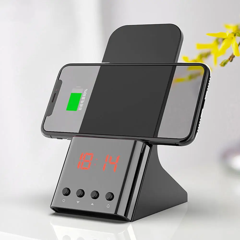 15W Qi Wireless Charger Stand Holder with Alarm Clock for iPhone X XS Samsung Qi Wireless Charger
15W Qi Wireless Charger Stand Holder with Alarm Clock for iPhone X XS Samsung Qi Wireless Charger