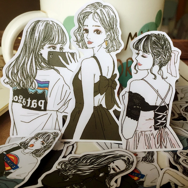 27PCS Vintage stickers Japanese fashion figure wear girl account DIY scrapbook album project card happy plan decoration stickers
27PCS Vintage stickers Japanese fashion figure wear girl account DIY scrapbook album project card happy plan decoration stickers