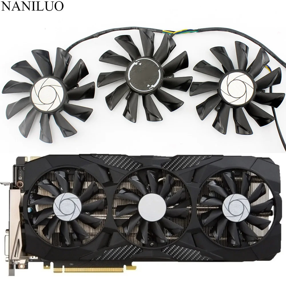 

87mm PLD09210S12HH 0.4A Cooling Fan Replace For MSI GeForce GTX 1070 1060 1080 1080Ti 980Ti Duke Video Graphics Card Cooler Fans