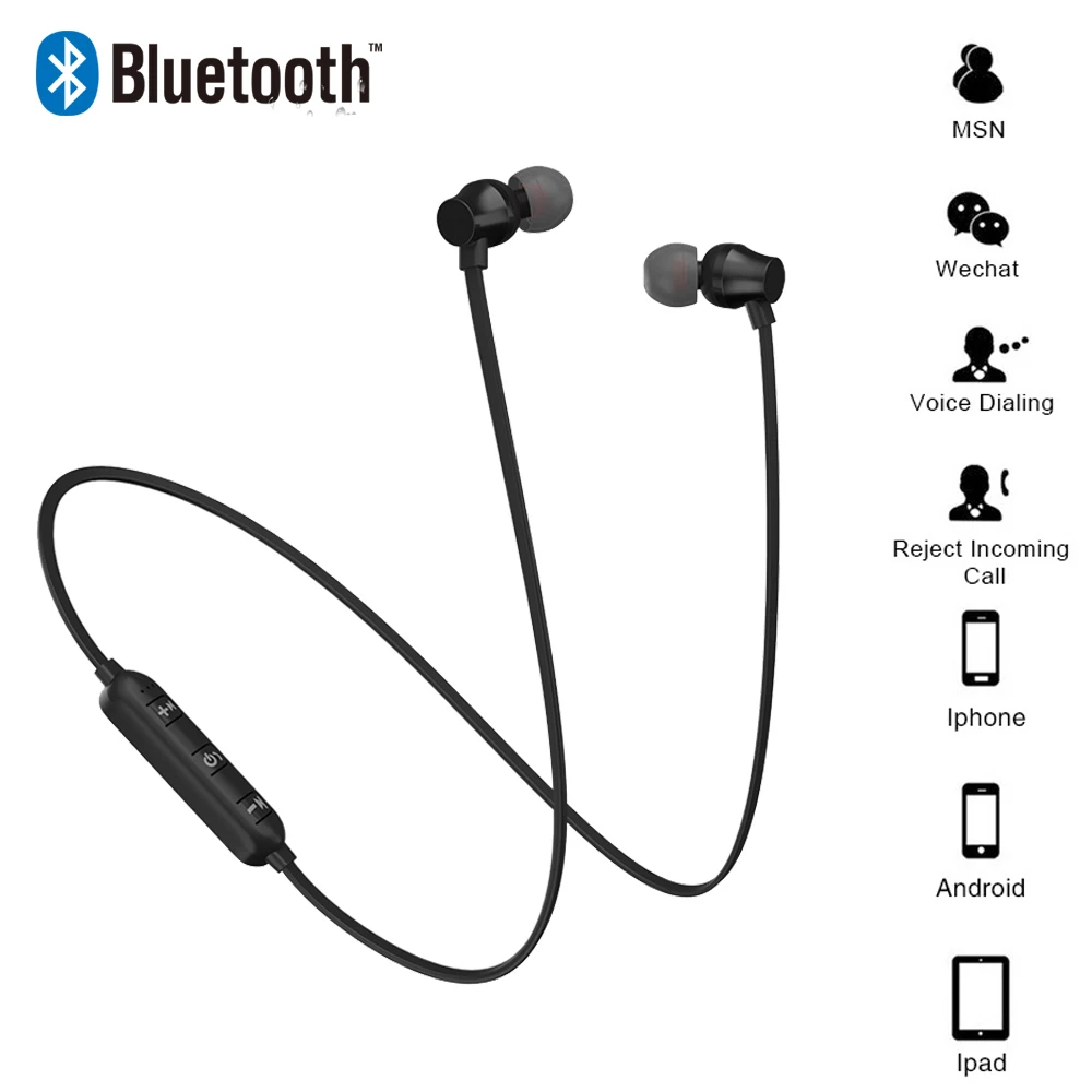 Newest Wireless Headphone Bluetooth Earphone Headphone Neckband Running Sport earphone Bluetooth V4.1 Music for Mobile Phones
Newest Wireless Headphone Bluetooth Earphone Headphone Neckband Running Sport earphone Bluetooth V4.1 Music for Mobile Phones