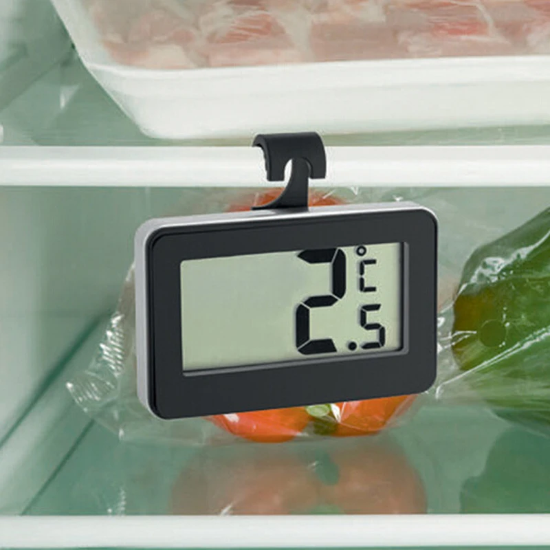 LCD Digital Thermometer Household Refrigerator Waterproof With Magnet Hook Supermarket Freezer Frost Alarm Temperature Gauge
LCD Digital Thermometer Household Refrigerator Waterproof With Magnet Hook Supermarket Freezer Frost Alarm Temperature Gauge