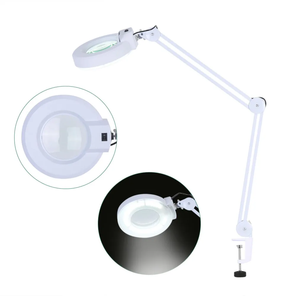 BIG Promotion 5X Illuminated Desktop Magnifying Lamp with Clamp Swivel Arm or Reading Medical Beauty Face Care Tools US EU UK
BIG Promotion 5X Illuminated Desktop Magnifying Lamp with Clamp Swivel Arm or Reading Medical Beauty Face Care Tools US EU UK