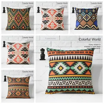 Boho Decorative Pillows Case Geometric Cushions Cover Home Decor Linen Cotton Pillowcase Throw Pillows For Sofa 45x45cm
Boho Decorative Pillows Case Geometric Cushions Cover Home Decor Linen Cotton Pillowcase Throw Pillows For Sofa 45x45cm