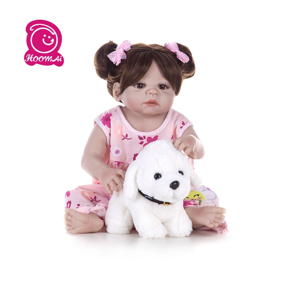 

55cm Full Silicone Reborn Baby Dolls Lifelike Bebe Realistic Lifelike Cute Kid Boneca Toys lol Grils Birthday Surprise Gift