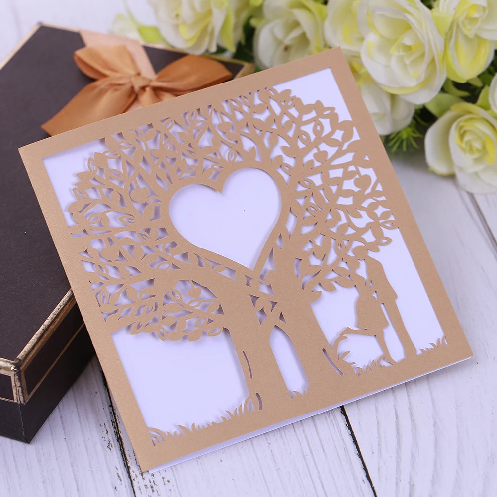 Eleva Love Tree design laser cut thank you cards,sweet 16 party decorations wedding invitations party favors sticker cards set
Eleva Love Tree design laser cut thank you cards,sweet 16 party decorations wedding invitations party favors sticker cards set