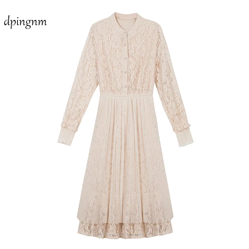 2018 Autumn New Vintage hollow out lace dress women Elegant long sleeve white dress summer chic party dress vestidos
2018 Autumn New Vintage hollow out lace dress women Elegant long sleeve white dress summer chic party dress vestidos