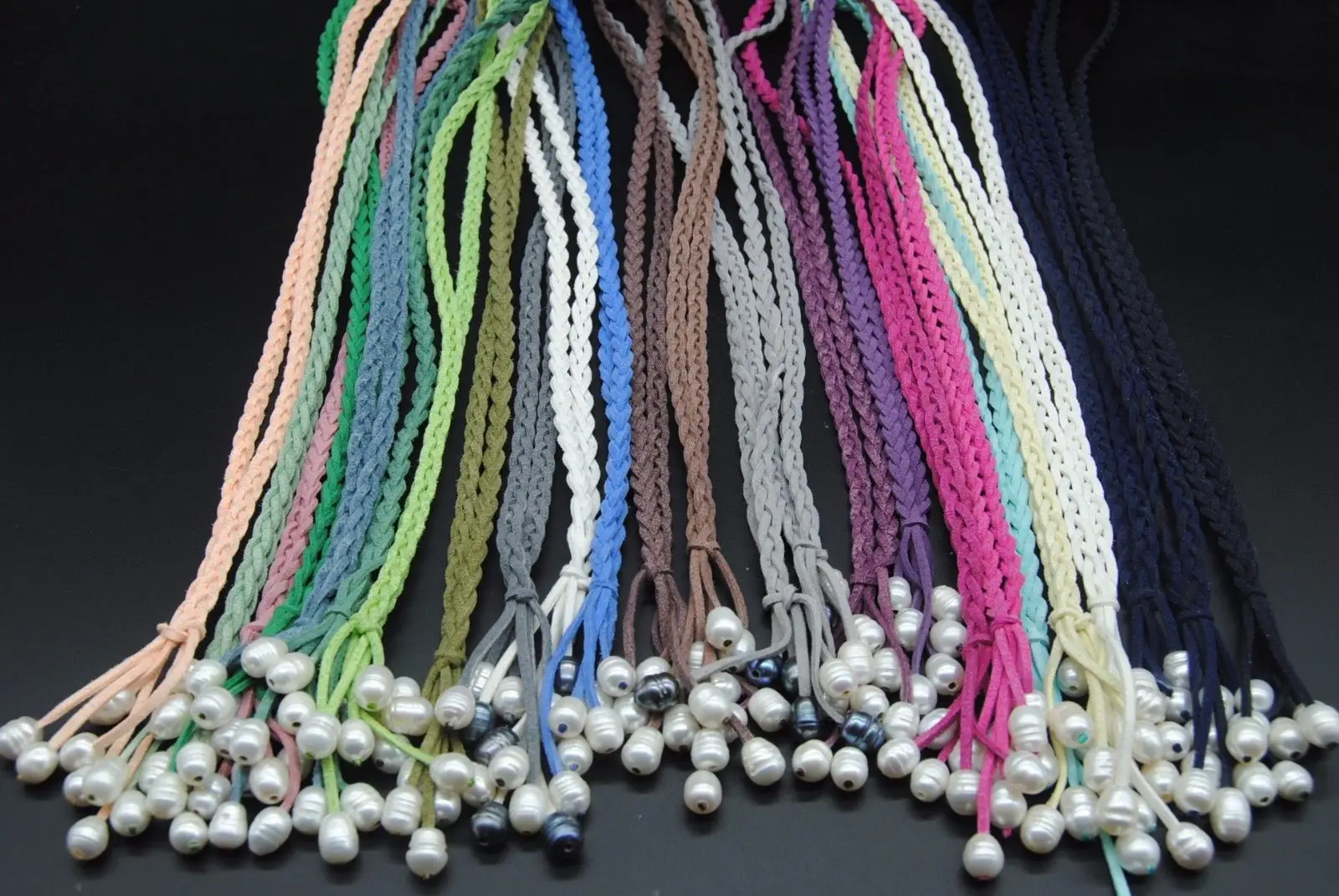 ONE Women Twisted Braided Suede Rope Maxi Long Necklace Tassel Genuine Pearl Lariat Fringe Pearl Necklaces
ONE Women Twisted Braided Suede Rope Maxi Long Necklace Tassel Genuine Pearl Lariat Fringe Pearl Necklaces