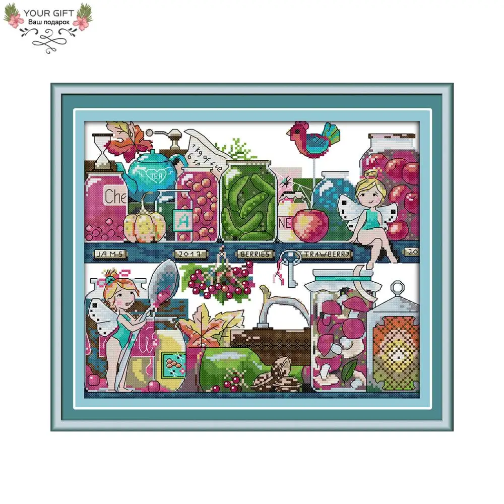 Joy Sunday Storeroom Cross Stitch J370 14CT 11CT Counted and Stamped Embroidery Cross Stitch Kits Kitchen Dining Room Home Decor
Joy Sunday Storeroom Cross Stitch J370 14CT 11CT Counted and Stamped Embroidery Cross Stitch Kits Kitchen Dining Room Home Decor