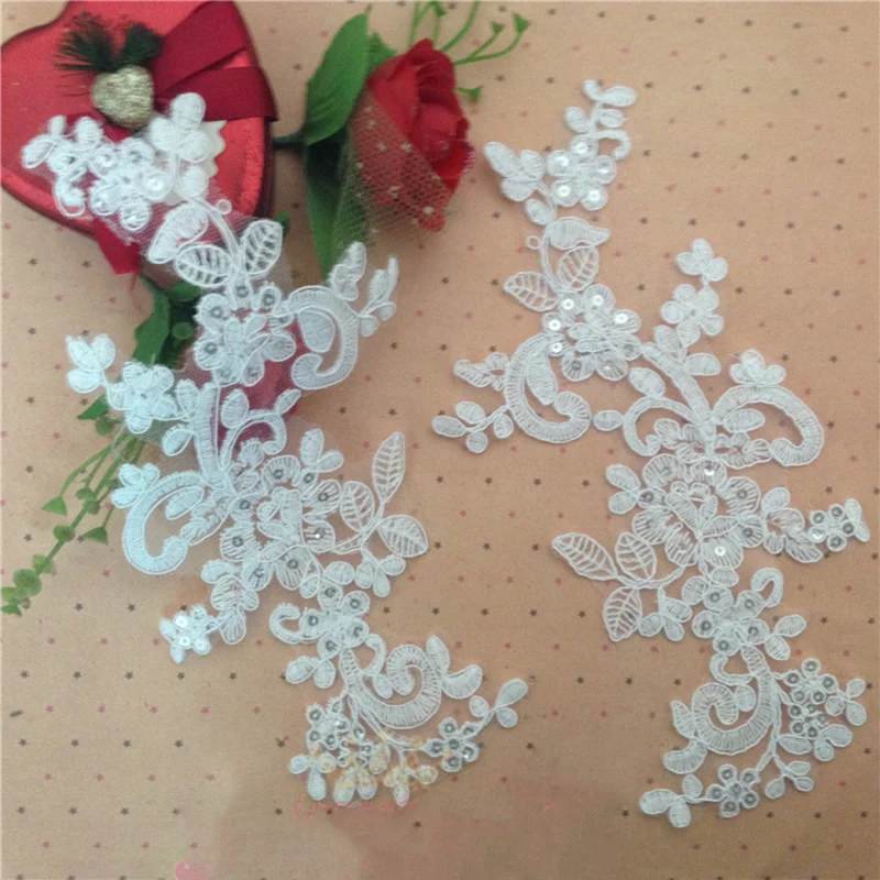 10Pieces Hot White Lace Fabric Floral Sequins Luxury Lace Appliques Embroidery Venice Trim Collar For Wedding Dress
10Pieces Hot White Lace Fabric Floral Sequins Luxury Lace Appliques Embroidery Venice Trim Collar For Wedding Dress