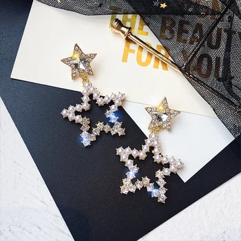 2019 New Pearl Simulated-pearl Trendy Star Women Dangle Earrings Crystal Star Earrings Fashion Earrings For Women Statement
2019 New Pearl Simulated-pearl Trendy Star Women Dangle Earrings Crystal Star Earrings Fashion Earrings For Women Statement