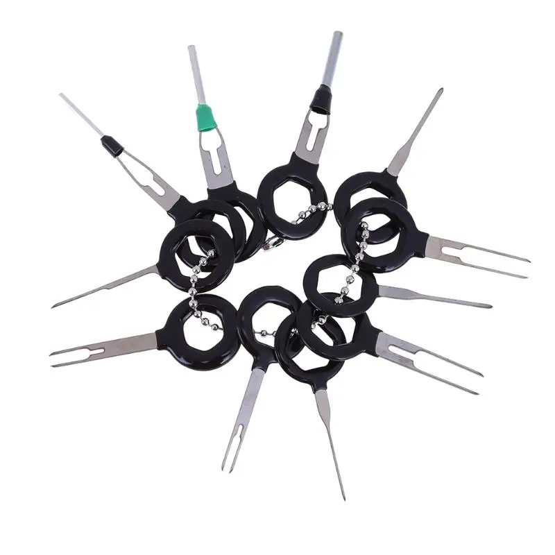 11 Pcs Connector Pin Removal Auto Car Plug Circuit Board Wire Harness Terminal Extraction Pick Crimp Pin Back Needle Set New
11 Pcs Connector Pin Removal Auto Car Plug Circuit Board Wire Harness Terminal Extraction Pick Crimp Pin Back Needle Set New