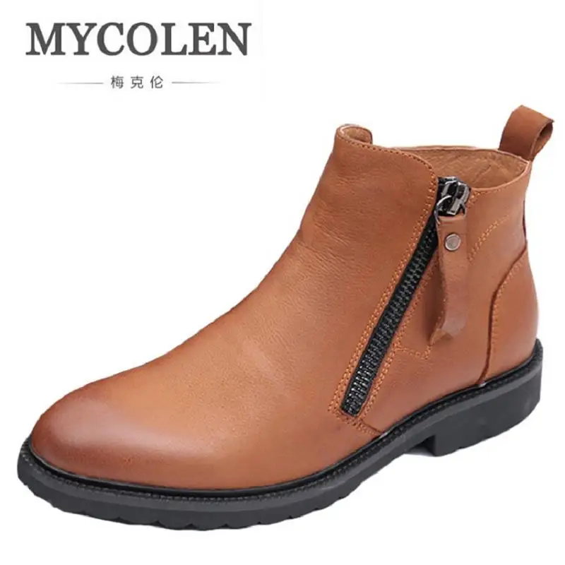 MYCOLEN Chelsea Boots Genuine Leather Men Winter Boots Comfortable Ankle Boots Luxury Men Winter Shoes Zapatillas Hombre Casual
MYCOLEN Chelsea Boots Genuine Leather Men Winter Boots Comfortable Ankle Boots Luxury Men Winter Shoes Zapatillas Hombre Casual