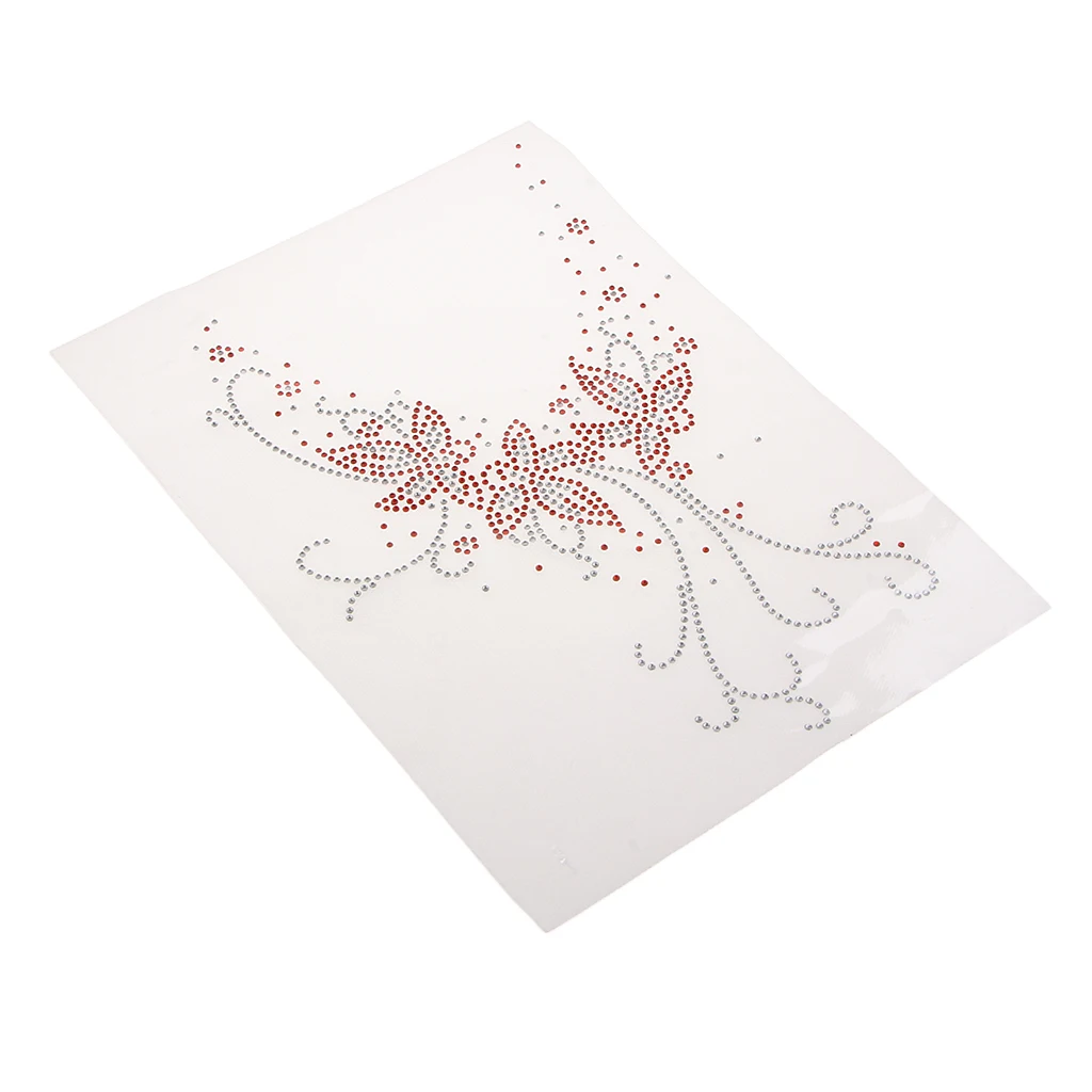 Fashion Hotfix Rhinestones,Heat Transfer Design Iron on Motifs,Rhinestone Applique Patch Sewing Accessories