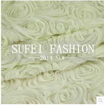 Off-white solid color clothing DIY fabric mesh large dimensional flower rose disk flowers gauze yarn lace fabric wedding dress
Off-white solid color clothing DIY fabric mesh large dimensional flower rose disk flowers gauze yarn lace fabric wedding dress