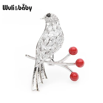 Wuli&baby Zircon Bird On the Branch Brooches Women Gold Silver Color Bird Weddings Brooch Pins Gifts
Wuli&baby Zircon Bird On the Branch Brooches Women Gold Silver Color Bird Weddings Brooch Pins Gifts