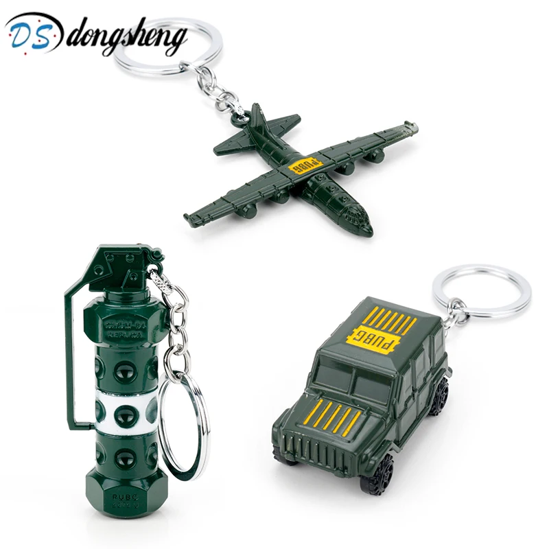 dongsheng Game PUBG Keychain Playerunknown's Battlegrounds Stun Grenades Aircraft Car Model Alloy Keyring Pendant Charm Gift-10
dongsheng Game PUBG Keychain Playerunknown's Battlegrounds Stun Grenades Aircraft Car Model Alloy Keyring Pendant Charm Gift-10