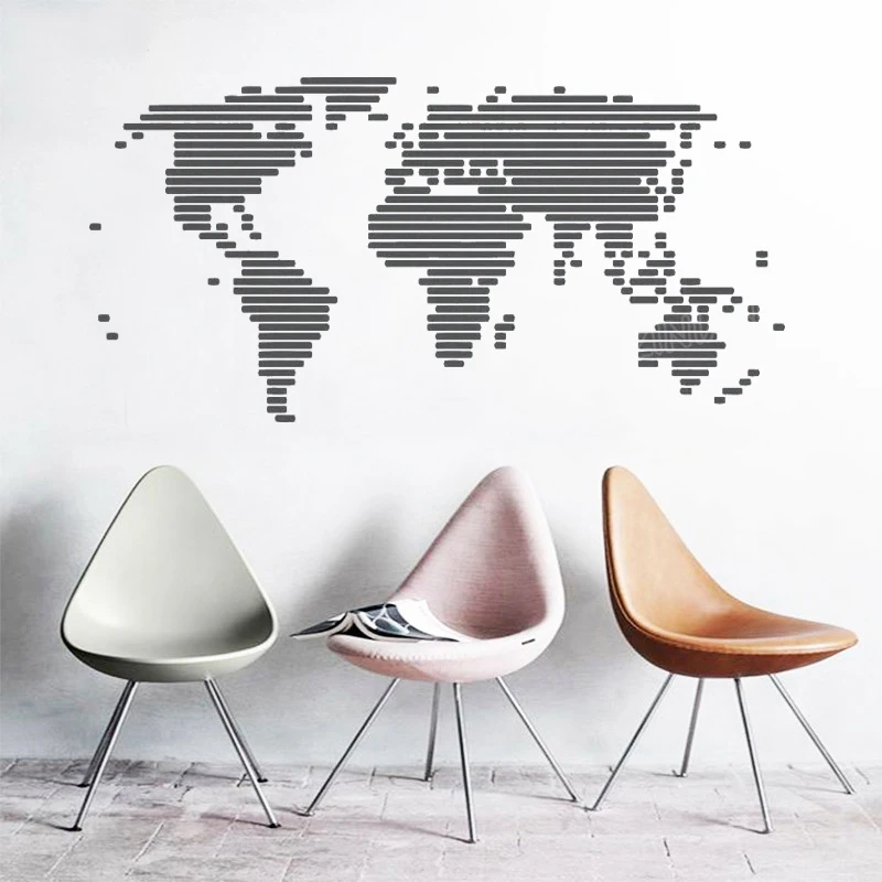 World Map Home Decoration Vinyl Art Removable Poster Mural Global Map Wall Sticker Bedroom Living Room Stickers Decor LX142
World Map Home Decoration Vinyl Art Removable Poster Mural Global Map Wall Sticker Bedroom Living Room Stickers Decor LX142