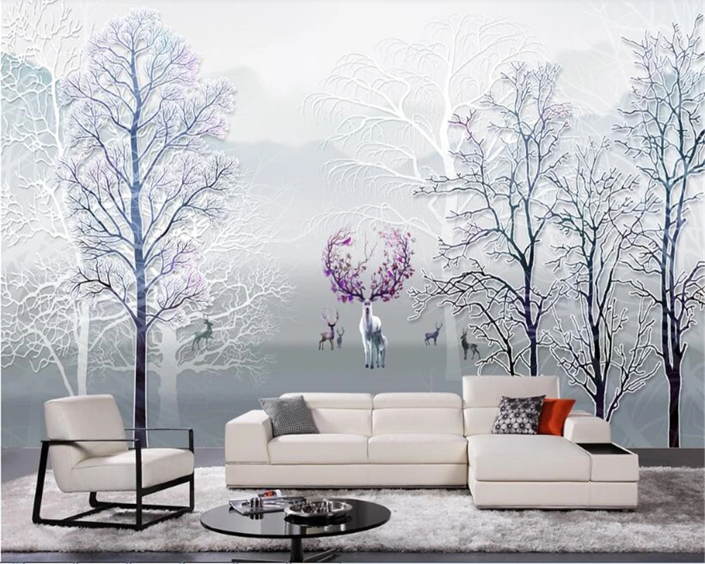 beibehang Dream classic personality Nordic elegant forest Moose rural wind background wall painting papel de parede 3d wallpaper
beibehang Dream classic personality Nordic elegant forest Moose rural wind background wall painting papel de parede 3d wallpaper