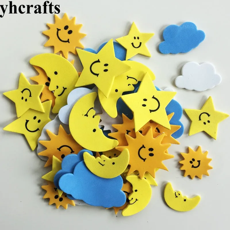 25PCS/LOT,Moon Sun Cloud foam stickers Early learning educational craft diy toys Kids room ornament Color learning Kindergarten
25PCS/LOT,Moon Sun Cloud foam stickers Early learning educational craft diy toys Kids room ornament Color learning Kindergarten
