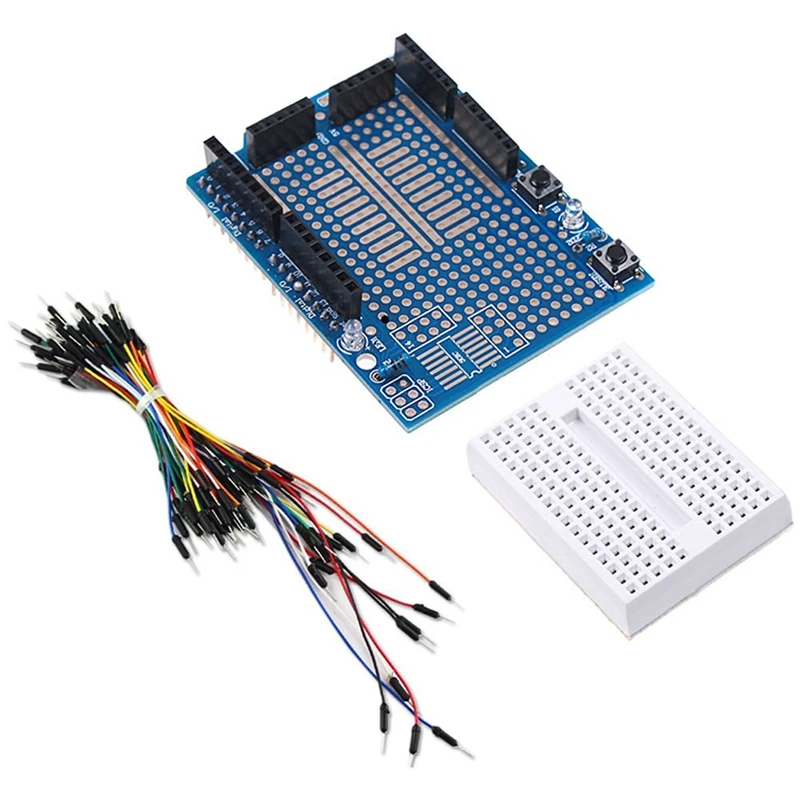 Макетная плата макетная + мини Макет 65 шт. гибкая Перемычка проводов для Arduino