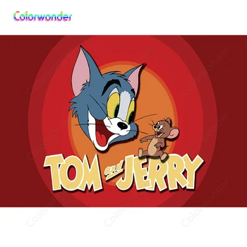 Colorwonder Cartoon Photography Background Cat Tom and Mouse Jerry 7x5ft Red Custom Backdrop with Circles for Kids Birthday Prop
Colorwonder Cartoon Photography Background Cat Tom and Mouse Jerry 7x5ft Red Custom Backdrop with Circles for Kids Birthday Prop