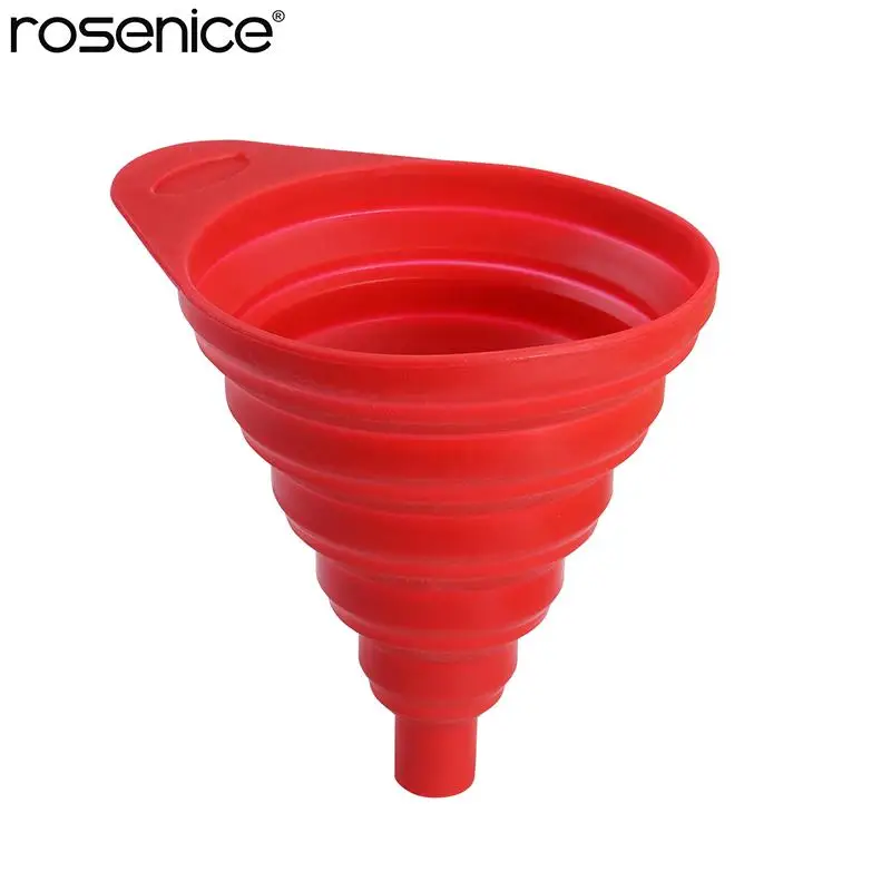 Silicone Collapsible Foldable Funnel for Transferring of Liquid Fluid (Random Color)
Silicone Collapsible Foldable Funnel for Transferring of Liquid Fluid (Random Color)