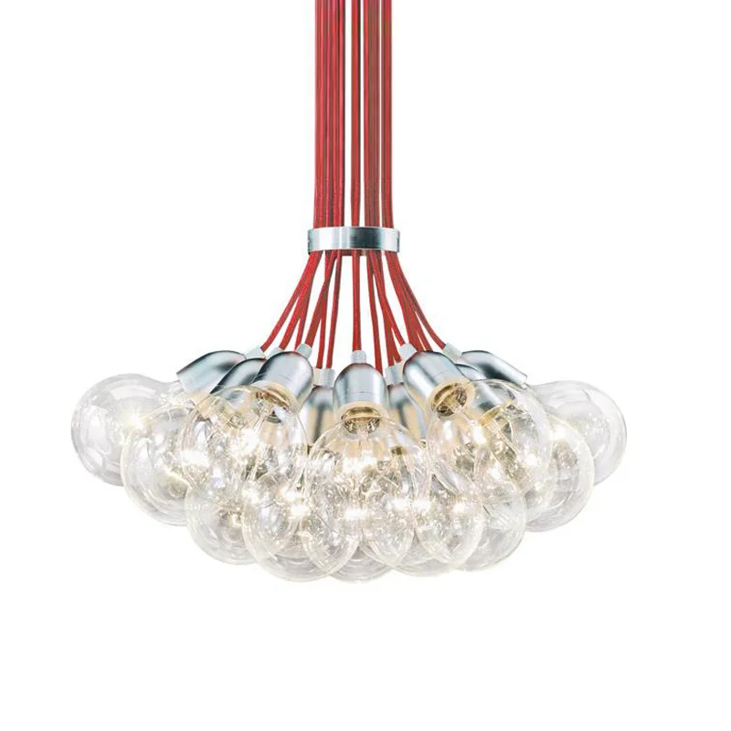 Modern Glass Bulb Dining Room Pendant Lights Bar Counter Red Cords Restaurant Pendant Lamp Study Room Hallway Pendant Lamps
Modern Glass Bulb Dining Room Pendant Lights Bar Counter Red Cords Restaurant Pendant Lamp Study Room Hallway Pendant Lamps