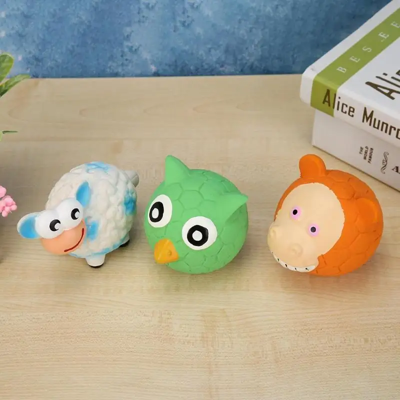 Funny Pet Dog Puppy Squeak Toy Cartoon Cute Ball Shaped Animals Squeaky Bite Chew Latex Molar Toys
Funny Pet Dog Puppy Squeak Toy Cartoon Cute Ball Shaped Animals Squeaky Bite Chew Latex Molar Toys