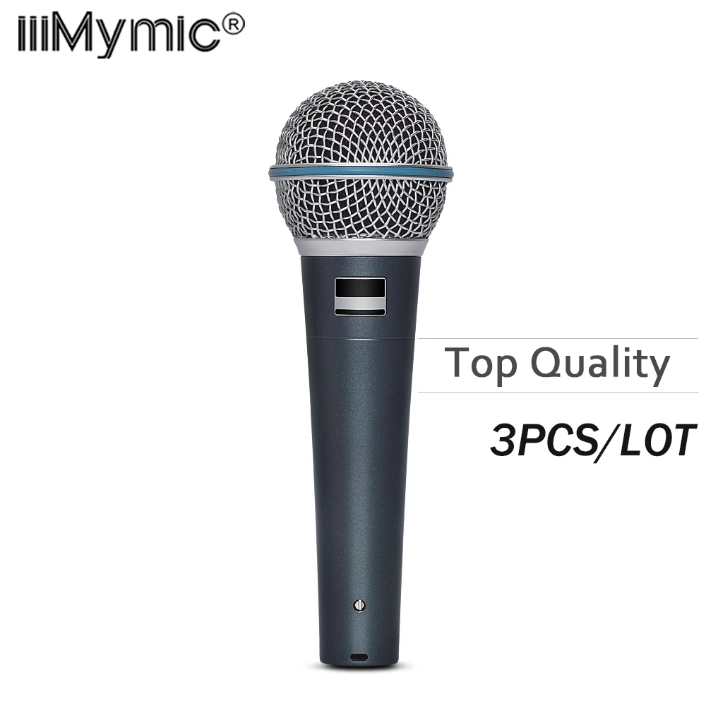 3PCS Top quality and Heavy Body Supercardioid BETA58 Microphone Vocals Dynamic Mic Microfone 58A for Voiceover Podcast Karaoke
3PCS Top quality and Heavy Body Supercardioid BETA58 Microphone Vocals Dynamic Mic Microfone 58A for Voiceover Podcast Karaoke