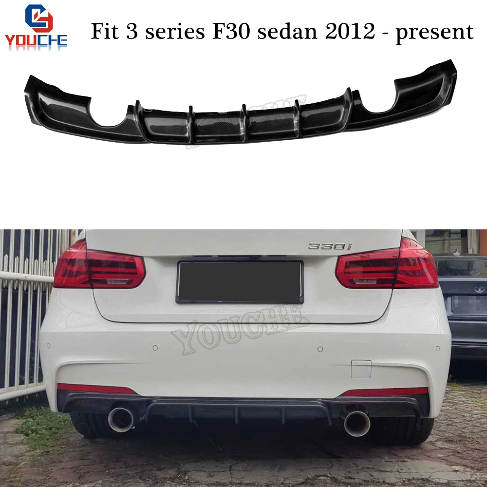 Диффузор заднего бампера F30 MT из углеродного волокна для BMW 3 серии седан 2012 в