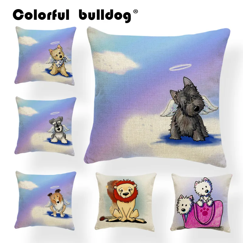 Dog Schnauzer Cushions Animal Cartoon Pomeranian Pillow Case Red Bear Pink Nordic Sofa Houseware Throw Pillows 43*43Cm Polyester
Dog Schnauzer Cushions Animal Cartoon Pomeranian Pillow Case Red Bear Pink Nordic Sofa Houseware Throw Pillows 43*43Cm Polyester