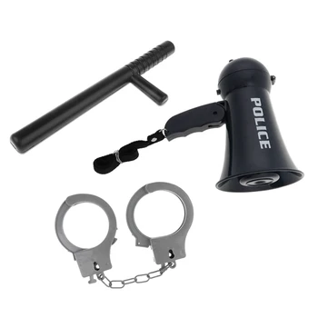 Toys Police Megaphone w/ Siren Sounds Handcuff Spontoon for Policeman Costume Dress Up - Boy Detective Officer Role Play Game
Toys Police Megaphone w/ Siren Sounds Handcuff Spontoon for Policeman Costume Dress Up - Boy Detective Officer Role Play Game