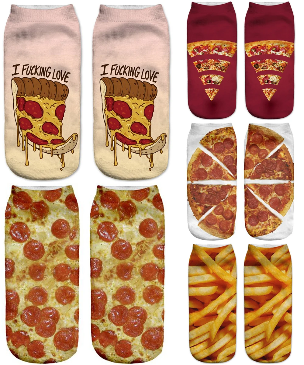 3D Printed Women Short Summer Funny Socks Casual Happy Hot 20 pairs/Lot Fashionable Brand Spring Autumn Pizza Female Ankle Socks
3D Printed Women Short Summer Funny Socks Casual Happy Hot 20 pairs/Lot Fashionable Brand Spring Autumn Pizza Female Ankle Socks