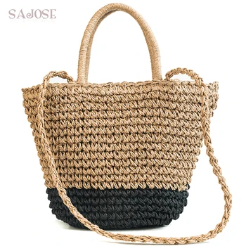 Women Straw Bag Fashion Casual Tote High Quality Designer Handbag Rattan Woven Bag Women's Messenger Bags Shoulder Bag For Girls
Women Straw Bag Fashion Casual Tote High Quality Designer Handbag Rattan Woven Bag Women's Messenger Bags Shoulder Bag For Girls