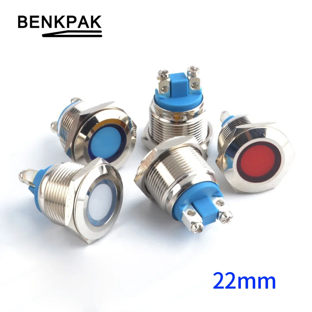 1PC 22mm Waterproof Warning LED Metal Indicator Pilot Light Signal Lamp 3V 5V 6V 12V 24V 220V Machine Car Boat Working Power
1PC 22mm Waterproof Warning LED Metal Indicator Pilot Light Signal Lamp 3V 5V 6V 12V 24V 220V Machine Car Boat Working Power