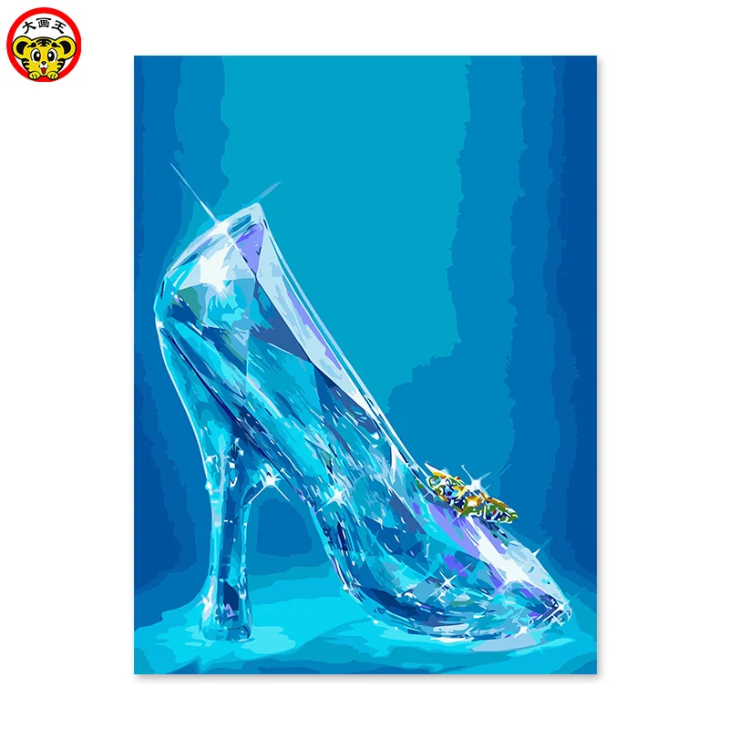 painting by numbers art paint by number Diy digital oil drawing hand painted picture Wall Decor pictures Cinderella's crystal g 
painting by numbers art paint by number Diy digital oil drawing hand painted picture Wall Decor pictures Cinderella's crystal g