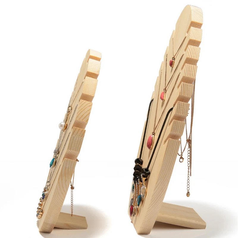 Top fashion new Design Wooden Necklace Display Holder Jewelry Display Stand Necklace Display Stand Storage Big and Small Size
Top fashion new Design Wooden Necklace Display Holder Jewelry Display Stand Necklace Display Stand Storage Big and Small Size